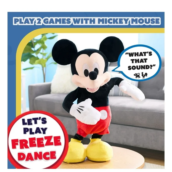 Disney Mickey Mouse Singing Plush Toy - Red, Black, Yellow - Picture 8 of 9